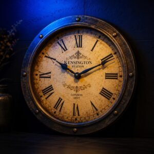 Vintage-Style Wall Clock — Retro Farmhouse Décor | Looky Looky